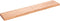 vidaXL - Wastafelblad - 160x30x(2-6) - cm - behandeld - massief - hout - lichtbruin