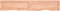 vidaXL - Wastafelblad - 160x30x(2-6) - cm - behandeld - massief - hout - lichtbruin