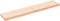 vidaXL - Wastafelblad - 160x30x(2-6) - cm - onbehandeld - massief - hout