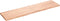 vidaXL - Wastafelblad - 160x40x(2-4) - cm - behandeld - massief - hout - lichtbruin