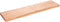 vidaXL - Wastafelblad - 160x40x6 - behandeld - massief - hout - lichtbruin
