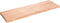vidaXL - Wastafelblad - 160x50x(2-6) - cm - behandeld - massief - hout - lichtbruin