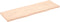 vidaXL - Wastafelblad - 160x50x4 - cm - onbehandeld - massief - hout