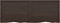vidaXL - Wastafelblad - 160x60x(2-4) - cm - behandeld - massief - hout - donkerbruin