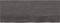 vidaXL - Wastafelblad - 160x60x(2-6) - cm - behandeld - massief - hout - donkerbruin