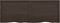 vidaXL - Wastafelblad - 160x60x(2-6) - cm - behandeld - massief - hout - donkerbruin
