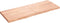 vidaXL - Wastafelblad - 160x60x6 - behandeld - massief - hout - lichtbruin