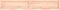 vidaXL - Wastafelblad - 180x30x(2-6) - cm - onbehandeld - massief - hout
