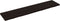 vidaXL - Wastafelblad - 180x40x(2-4) - cm - behandeld - massief - hout - donkerbruin