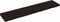 vidaXL - Wastafelblad - 180x40x(2-6) - cm - behandeld - massief - hout - donkerbruin