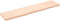vidaXL - Wastafelblad - 180x40x(2-6) - cm - onbehandeld - massief - hout