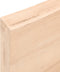 vidaXL - Wastafelblad - 180x40x(2-6) - cm - onbehandeld - massief - hout