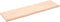 vidaXL - Wastafelblad - 180x50x(2-6) - cm - onbehandeld - massief - hout