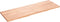 vidaXL - Wastafelblad - 180x60x(2-4) - cm - behandeld - massief - hout - lichtbruin
