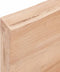 vidaXL - Wastafelblad - 180x60x(2-6) - cm - behandeld - massief - hout - lichtbruin