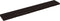 vidaXL - Wastafelblad - 200x30x(2-6) - cm - behandeld - massief - hout - donkerbruin