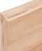 vidaXL - Wastafelblad - 200x60x(2-6) - cm - behandeld - massief - hout - lichtbruin