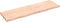 vidaXL - Wastafelblad - 200x60x(2-6) - cm - onbehandeld - massief - hout