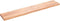 vidaXL - Wastafelblad - 220x40x6 - behandeld - massief - hout - lichtbruin