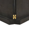 vidaXL - Wastafelblad - 220x50x(2-6) - cm - behandeld - massief - hout - donkerbruin