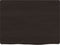 vidaXL - Wastafelblad - 40x30x2 - cm - behandeld - massief - hout - donkerbruin