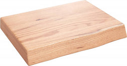 vidaXL - Wastafelblad - 40x30x6 - behandeld - massief - hout - lichtbruin