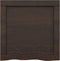 vidaXL - Wastafelblad - 40x40x(2-4) - cm - behandeld - massief - hout - donkerbruin