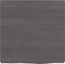 vidaXL - Wastafelblad - 40x40x(2-4) - cm - behandeld - massief - hout - donkerbruin