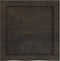 vidaXL - Wastafelblad - 40x40x(2-4) - cm - behandeld - massief - hout - donkerbruin