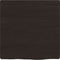 vidaXL - Wastafelblad - 40x40x(2-4) - cm - behandeld - massief - hout - donkerbruin