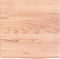 vidaXL - Wastafelblad - 40x40x(2-4) - cm - behandeld - massief - hout - lichtbruin