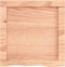 vidaXL - Wastafelblad - 40x40x(2-4) - cm - behandeld - massief - hout - lichtbruin