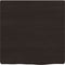 vidaXL - Wastafelblad - 40x40x(2-4) - cm - behandeld - massief - hout - donkerbruin