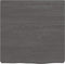 vidaXL - Wastafelblad - 40x40x(2-6) - cm - behandeld - massief - hout - donkerbruin