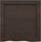vidaXL - Wastafelblad - 40x40x(2-6) - cm - behandeld - massief - hout - donkerbruin