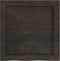 vidaXL - Wastafelblad - 40x40x(2-6) - cm - behandeld - massief - hout - donkerbruin