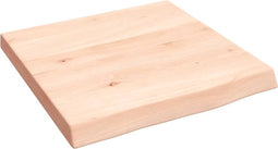 vidaXL - Wastafelblad - 40x40x4 - cm - onbehandeld - massief - hout