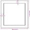 vidaXL - Wastafelblad - 40x40x4 - cm - onbehandeld - massief - hout