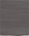 vidaXL - Wastafelblad - 40x50x(2-4) - cm - behandeld - massief - hout - donkerbruin