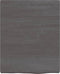 vidaXL - Wastafelblad - 40x50x(2-4) - cm - behandeld - massief - hout - donkerbruin