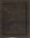 vidaXL - Wastafelblad - 40x50x(2-4) - cm - behandeld - massief - hout - donkerbruin