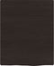 vidaXL - Wastafelblad - 40x50x(2-4) - cm - behandeld - massief - hout - donkerbruin