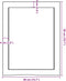 vidaXL - Wastafelblad - 40x50x(2-4) - cm - behandeld - massief - hout - donkerbruin