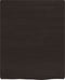 vidaXL - Wastafelblad - 40x50x(2-4) - cm - behandeld - massief - hout - donkerbruin