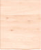 vidaXL - Wastafelblad - 40x50x(2-4) - cm - onbehandeld - massief - hout