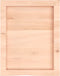 vidaXL - Wastafelblad - 40x50x(2-4) - cm - onbehandeld - massief - hout