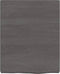 vidaXL - Wastafelblad - 40x50x(2-6) - cm - behandeld - massief - hout - donkerbruin