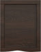 vidaXL - Wastafelblad - 40x50x(2-6) - cm - behandeld - massief - hout - donkerbruin