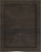 vidaXL - Wastafelblad - 40x50x(2-6) - cm - behandeld - massief - hout - donkerbruin