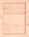 vidaXL - Wastafelblad - 40x50x(2-6) - cm - onbehandeld - massief - hout